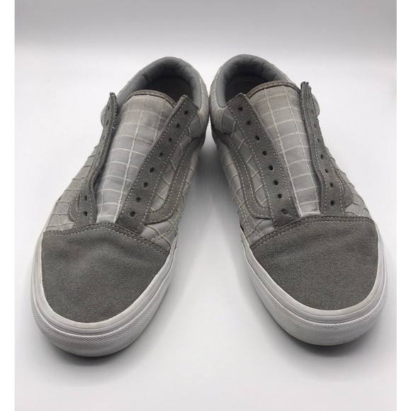 Vans Gray Grid Suede Unisex Shoes Men’s  Size 8 Women’s Size 9.5 - Picture 1 of 16